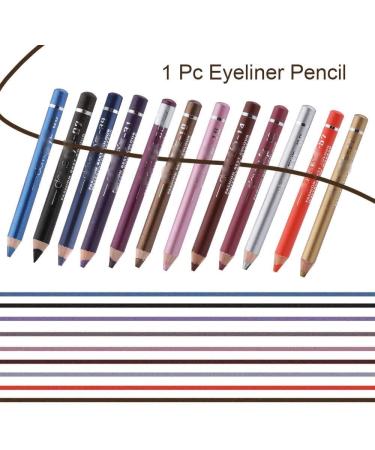  HIFFEY Trendy colored eyeliner pen highlighter waterproof eyeshadow glitter pencil cosmetic glitter eyeliner (Color: Style 07) - Buy Online on GoSupps.com