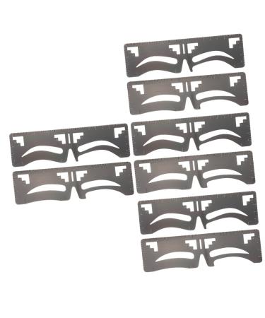 FOMIYES 8 Pcs Eyebrow Ruler Makeup Stencil Makeup Stuff Tool Brow Shaping Stencil Sticker Eyebrow Trimming