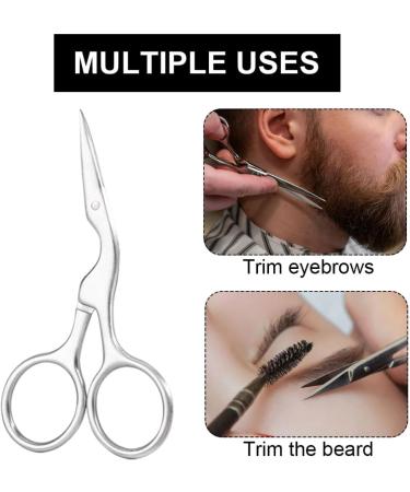 Lot 2 Ciseaux Sourcils Pointus en Acier Inoxydable Brosse Double T te Kit de Soins Sourcils Pr cis pour Maquillage Coupe Poils Nez Outils de Taille Professionnels Usage - Buy Online on GoSupps.com