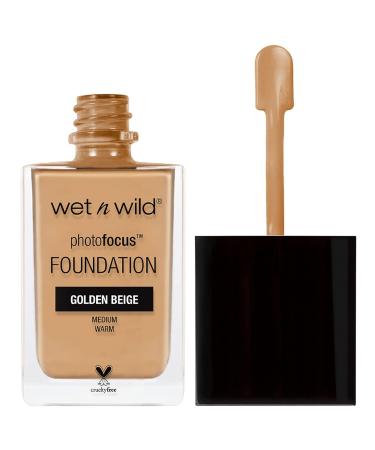 Buy Wet N Wild Photo Focus Foundation in Golden Beige - Flawless Full Coverage Vegan Formula for Perfect Skin - Buy Online on GoSupps.com