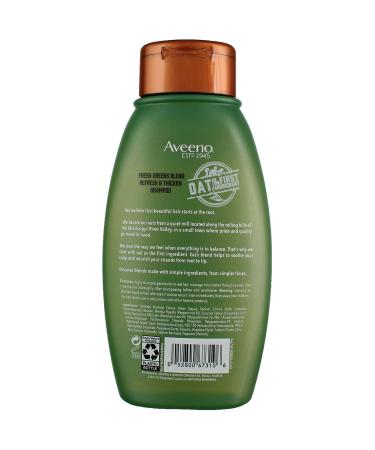 Aveeno Fresh Greens Blend Shampoo 12oz (354ml) - Thicken Formula, 2 Pack - Buy Online on GoSupps.com