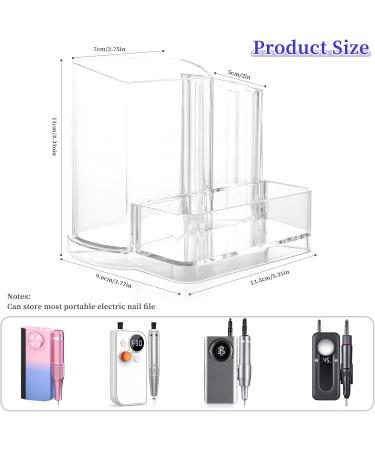BQAN Nail Drill Holder Box | Professional Organizer & Storage for Nail Techs | Nail Drill Stand Display & Desk Organizer for Nail Lovers - Buy Online on GoSupps.com