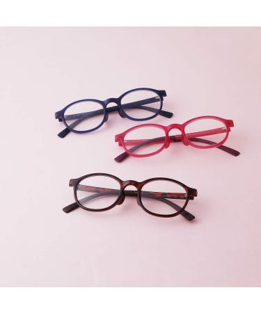 Buy Ade Wu Children's Anti-Blue Light Glasses - TR90 Round Frames for Girls & Boys in Pink | Starch-Free & Anti-Fatigue - Buy Online on GoSupps.com
