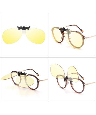 Blue Light Blocking Clip-On Glasses for Gaming - Rimless Aviator Style for Rx Frames - Buy Online on GoSupps.com