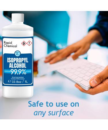 99% Isopropyl Alcohol - Made in Canada - 1L x 4 Pack USP Grade Isopropyl Rubbing Alcohol - 4 Litre Isopropyl Alcohol 99 Percent - Bottle 99.9% Alcohol (1 Litre x 4 Pack / 4L / 1 Gallon) - Buy Online on GoSupps.com