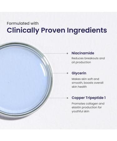  G n rique VK Pitstop Blue Copper Peptide Serum Repairs Acn Scars & Pitted Marks Evens Skin Tone & Reduces Blemishes For All Skin Types 25 Ml - Buy Online on GoSupps.com