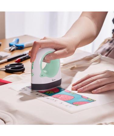 PowerPress Mini Heat Press Machine for T-Shirts, Shoes & Hats - Portable & Easy to Use - Ideal for Small Vinyl Projects - Mint Green - Buy Online on GoSupps.com