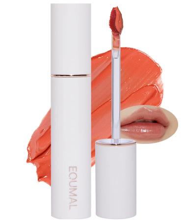 EQUMAL Non-Section Glowy Tint   104 BURNT ICING   Glass Lasting Transparent & Flexible Lip Makeup - Moisturizing Lip Stain for Glossy Finish   Buildable Lipstick for Fuller Looking Lip  0.18 fl.oz.