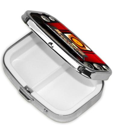 Music Studio Printing 2 Compartment Pill Case | Cute Travel Pill Organizer & Purse Gift - Buy Online on GoSupps.com