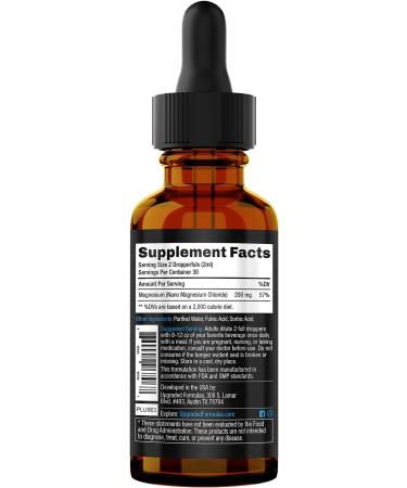 Nano Minerals and Magnesium Liquid Supplement - Deep Sleep & Stress Support - Vegan Formula (30 Servings) - Buy Online on GoSupps.com