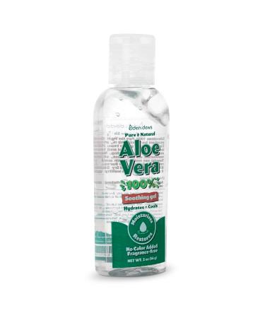 Eden Dews Organic Aloe Vera Gel - 100% Pure & Natural Moisturizer for Face, Skin & Hair Care - Sunburn Relief, Hydrating & Soothing - Made in USA - Unscented - 2 Ounce - Buy Online on GoSupps.com
