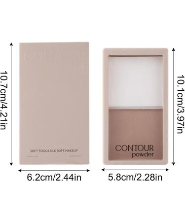 Pressed Powder Bronzer | Delicate Face Bronzer Makeup Contour Palette Lightweight Contouring & Highlighting Makeup Pressed Powder Shimmer Bronzer for Women and Girls Contour Powder Group a - Buy Online on GoSupps.com