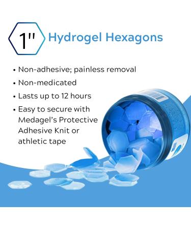 Hexagels Plus Aloe Vera - Hydrogel Pads for Blister Prevention | Instant Cooling & Soothing Relief | 50ct Original Formula - Buy Online on GoSupps.com