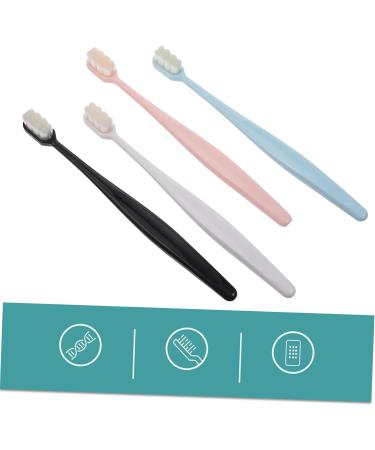 Goohochy Soft Toothbrush Set - 4 Pcs Manual Toothbrush for Sensitive Teeth | Ideal for Adults Pregnant Women & Kids | Durable ABS Handle | Global Shipping Available - Buy Online on GoSupps.com