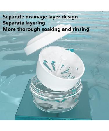 Lomso Portable Cleaning Box for Braces - Denture Storage & Immersion with Sieve (Purple) - International Shipping Available - Buy Online on GoSupps.com