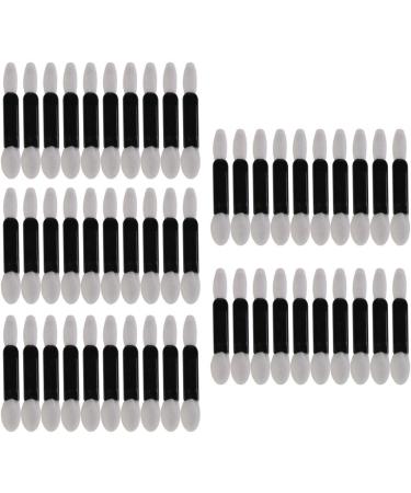Disposable Double Ended Sponge Eye Shadow Applicators (50pcs/pack Black) - High Grade Sponge Precision Application - Buy Online on GoSupps.com