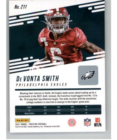 2021 Panini Prestige #211 DeVonta Smith RC Rookie Card - Philadelphia Eagles NFL Trading Card (Raw NM+) - Buy Online on GoSupps.com