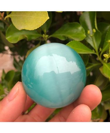 50mm Quartz Blue Cats Eye Crystal Balls Natural Stones and Minerals - Buy Online on GoSupps.com