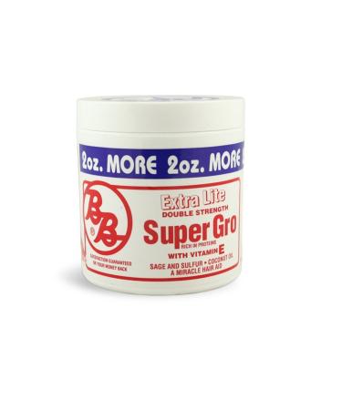 Bronner Brothers Super Gro Hair Aid Extra Lite Double Strength 6 Ounce