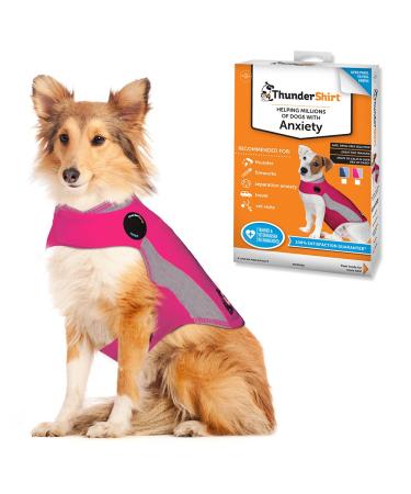 Thundershirt Apparel clothing Thundershirt Dog Anxiety Jacket, Pink, Large 41-64 lbs US Large (41-64 lbs) Pink