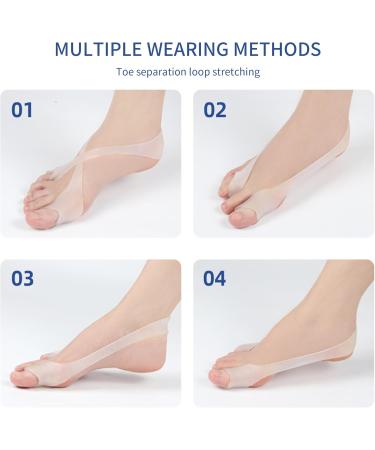 2 Pairs Toe Separator & Stretcher | Hallux Valgus Spreader & Toe Straightener - Align Your Toes for Comfort - Buy Online on GoSupps.com