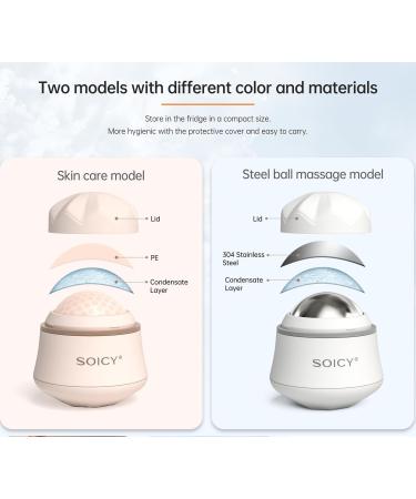 OPENDGO Facial Ice Roller 360 Rotating Massager Roller Ball Cooling Face Ice Roller for Reduce Puffiness and Relief Migraine Pain Ice Face Eye Massage Roller Skin Care Tools S50-pink - Buy Online on GoSupps.com