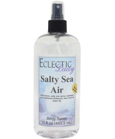 Salty Sea Air Body Spray (Double Strength) 16 ounces Body Mist for Women with Clean Light & Gentle Fragrance Long Lasting Perfume with Comforting Scent for Men & Women Cologne with Soft Subtle 16 Fluid Ounces (Double Strength)