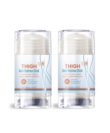 Anti-Friction Thigh Cream, Anti Friction Thigh Cream, Anti-Friction Stick for Women, Sports Anti-Friction Stick, Anti Friction Stick for Arms Chest Thighs (2)