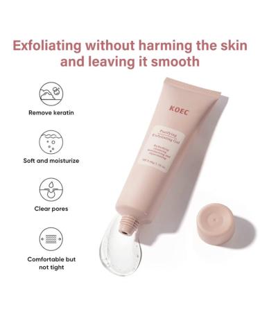 Beautivana KOEC Purifying Exfoliating Gel Face and Body Exfoliating Scrub Gel Deep Cleansing Moisturizing Facial for All Skin Types (2 Pcs) - Buy Online on GoSupps.com