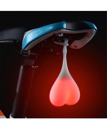 Bike Reflectors LED Bicycle Rear Lights Cycling Balls Tail Light Seat Back Egg Lamp Night Essential Waterproof Creative Silicone Warning Light for Truck Red