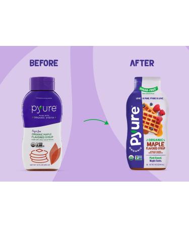 Pyure Organic Maple Syrup Alternative - Sugar-Free, Keto & Low Carb | 14 Fl Oz - Buy Online on GoSupps.com