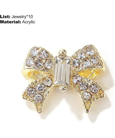 Buy SANWOOD 10pcs Nail Ornament Set | DIY Jewelry Glitter Varnish & Manicure Accessories for Stunning Nail Art - Buy Online on GoSupps.com