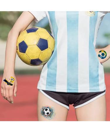 Soccer Match Temporary Tattoos - 60PCS Kids Face Stickers for Soccer Party Favors - Buy Online on GoSupps.com