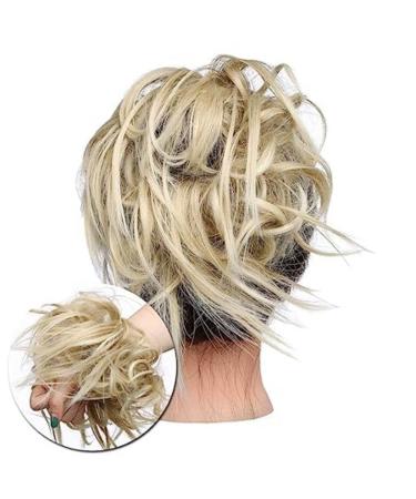Tess Hair Part Dutt Hair Tie | Medium Blonde Hair Extensions for Women | 45g Smooth Knot Updo | Affordable Hair Accessories - Buy Online on GoSupps.com