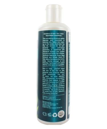Jason Natural Tea Tree Shampoo 17.5 fl oz - Normalizing & Nourishing Formula - Buy Online on GoSupps.com