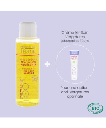 T ane - Huile anti-vergetures naturelle et certifi e BIO grossesse et allaitement - pr vient les vergetures am liore l' lasticit de la peau soulage et nourrit la peau - Flacon de 100 ml - Buy Online on GoSupps.com