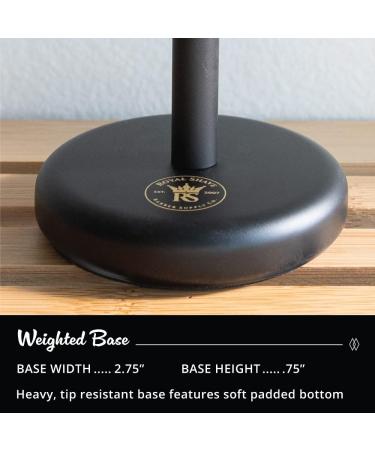 RoyalShave Safety Razor & Brush Stand - Powder Coated Black | Premium Shaving Accessories for International Shipping - Buy Online on GoSupps.com