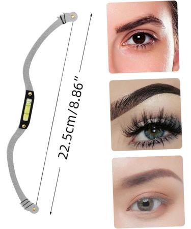 2 sets Eyebrow Kit Professional of Level Shaper Shaping Bow-shaped Measuring Tool Bow Corrector 22.5x4.3cmx2pcs Silverx2pcs - Buy Online on GoSupps.com