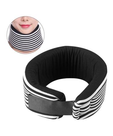 Halskruff small for people ruff adjustable neck support soft sponge buckle neck collar relieves spine pain and pressure for men women older people (# 1)