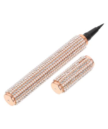 Outanaya 1pc Eyeliner Metallic Eyelashes Pen No- Liquid Pen Eye Liner Pen Wing False Eyelashes Pen Plastic
