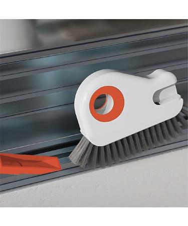 2 in 1 Groove Cleaning Brush Window Track Cleaning Tools with Hidden Scraper Magic Window Track Cleaner Sliding Door Track Cleaner Deck Hard Bristle Crevice Cleaning Tool(2pcs Orange) - Buy Online on GoSupps.com