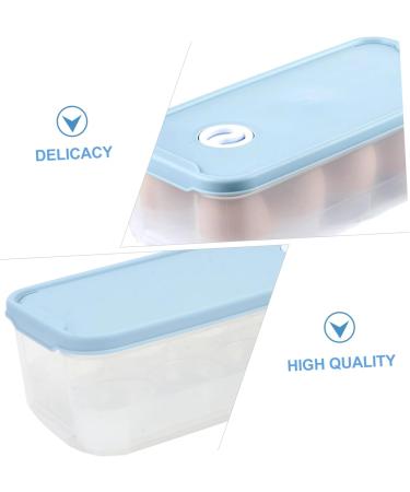 RORPOIR 1pc Box Egg Storage Box Storage Bins Refrigerator Eggs Storage Trays Egg Tray Blush Grid re-usable Blue 24x11.5cm - Buy Online on GoSupps.com