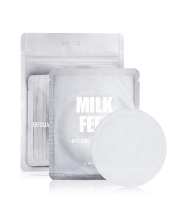 LAPCOS Milk Feel Exfoliating and Cleansing Pads, Brighten & Clear Acne Prone Skin, Nourishing for Improved Skin Texture, Single Scrub (10-Pack) 10 Count (Pack of 1) Milk Feel - Buy Online on GoSupps.com