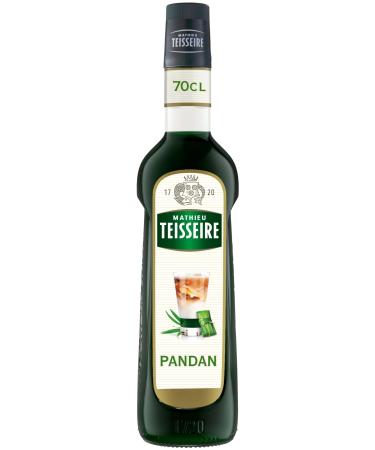 Pandan Syrup Mathieu Teisseire for drinks cocktails mocktails soft drinks lemonades milkshakes smoothies bottle of 70c