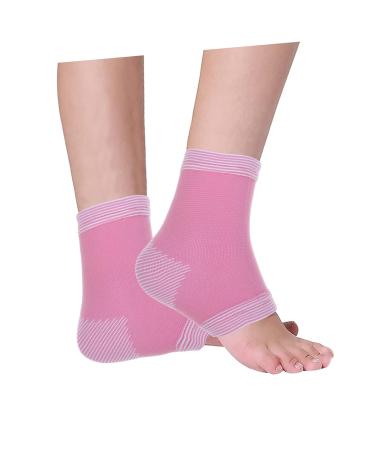VANZACK Ankle Protector Socks - 3 Pairs Arch Support for Kids | Adjustable Ankle Brace & Foot Sleeves in Pink - Buy Online on GoSupps.com