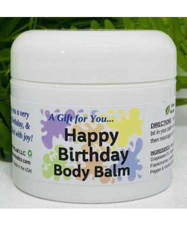 Urban ReLeaf Happy Birthday Body Balm - Fresh Citrus Spice Natural Shea Butter & Essential Oils | Unisex Gift - Deeply Moisturizing & Thoughtful Present - Buy Online on GoSupps.com