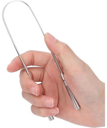 SWOQ Tongue Scraper - Flexible U-Shaped Oral Hygiene Tool for Home & Travel | Eco-Friendly Wood Color - Buy Online on GoSupps.com
