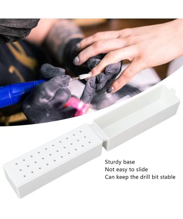 Nail Drill Holder & Dustproof Organizer Box - Portable Manicure Tools for Salons | International Shipping - Buy Online on GoSupps.com