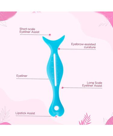 Silicone Eyeliner Tool | Silicone Eyeliner Tool for Perfect Eyes Wing | Portable Soft Makeup Stencil for Girls Women Teens Adults Ladies Littryee Blue - Buy Online on GoSupps.com