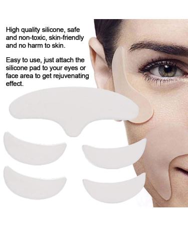 5 Pieces Reusable Anti-Aging Silicone Patches for Face - Washable Wrinkle & Fine Line Reducer - Buy Online on GoSupps.com